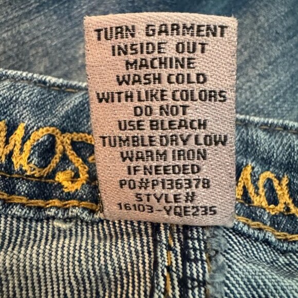 Almost Famous Distressed Blue Women's Jeans size 9 - Picture 4 of 10